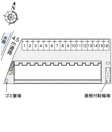 ★手数料０円★新潟市北区太田　月極駐車場（LP）